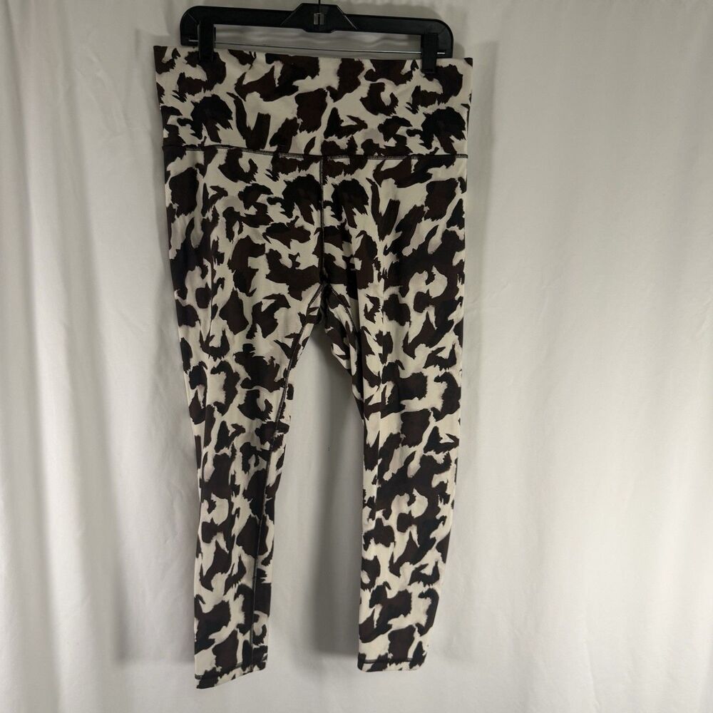 Calia Carrie Underwood Leggings Women's XL Brown White Pull On High Rise